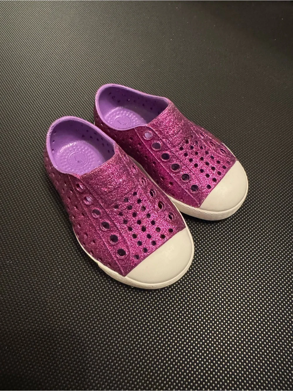 Kids Sparkle Purple Slip-On Water Shoes- NATIVE brand